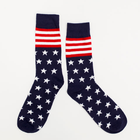 Patriotic Graphic Socks